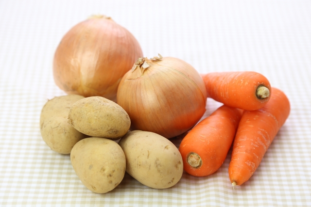 スマホで買い物リストの野菜